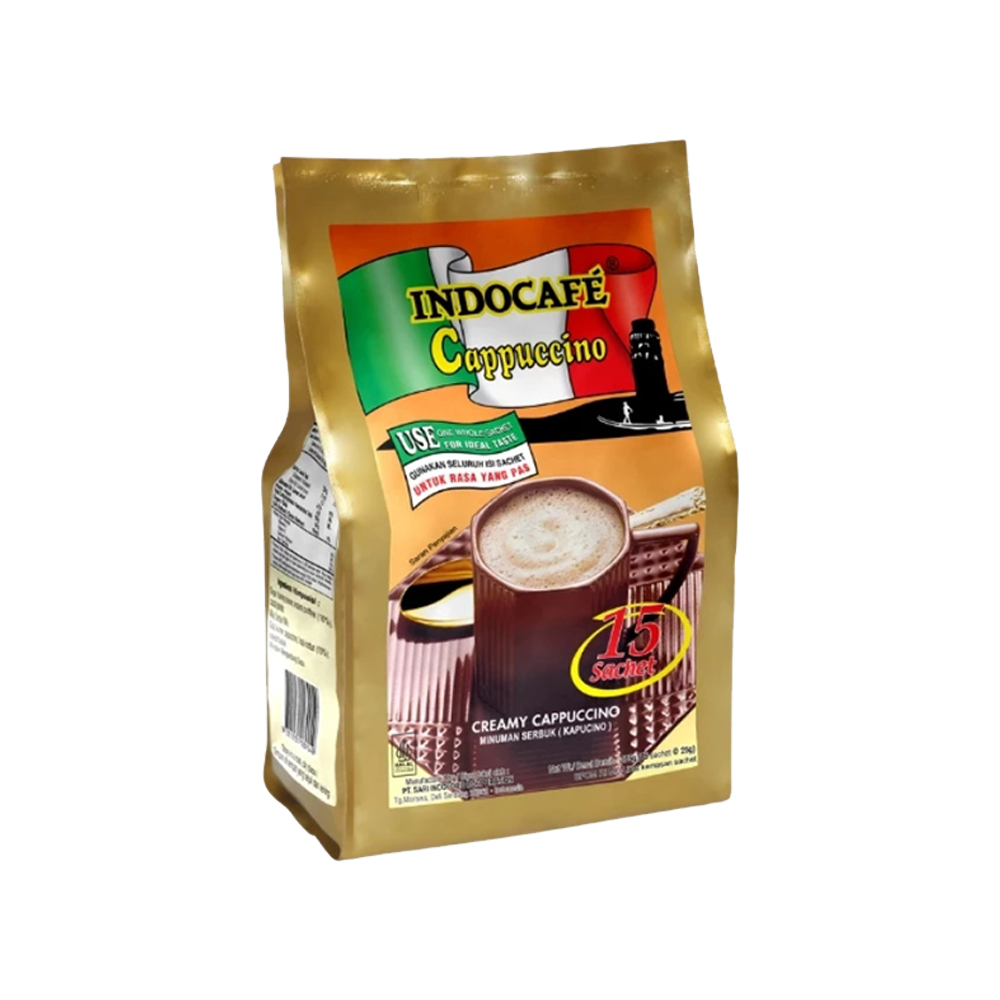 INDOCAFE CAPPUCINO BAG 15S X25GR