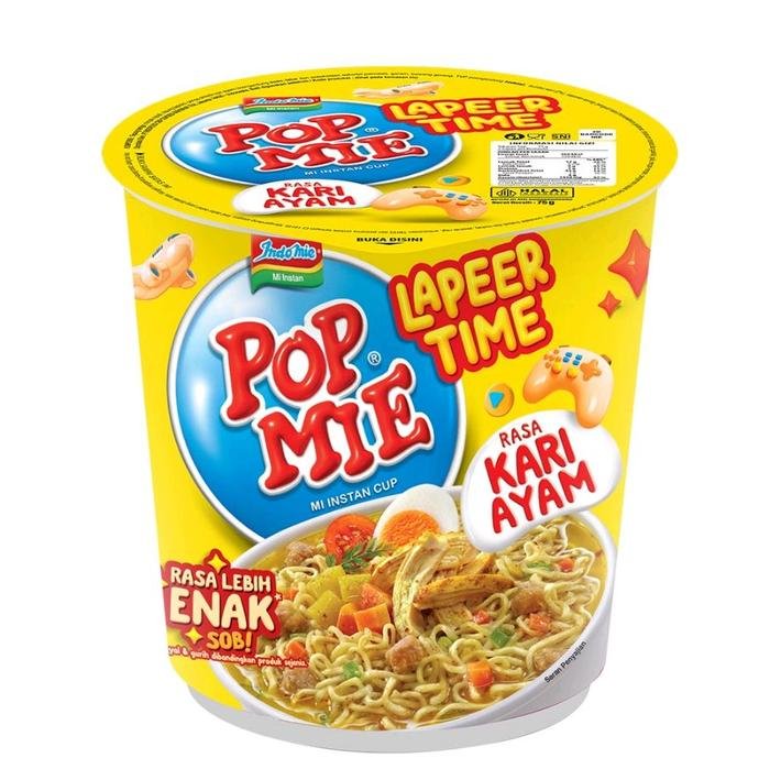 POP MIE LAPER TIME RASA KARI AYAM 75GR