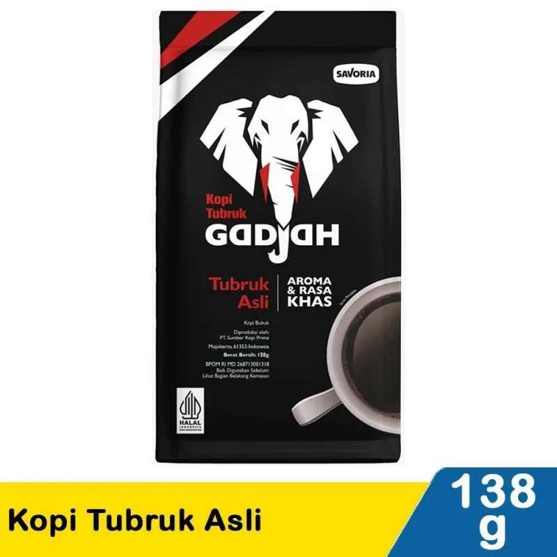 KOPI TUBRUK GADJAH ASLI PCH 138GR