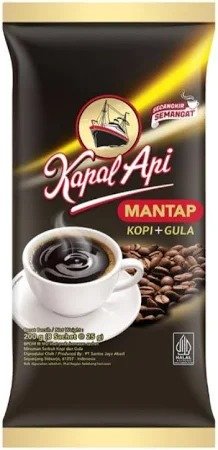 KAPAL API KOPI+GULA MANTAP 8'SX24G