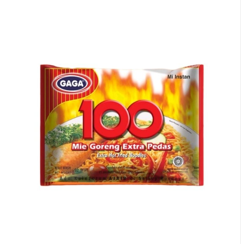 GAGA 100 GORENG EXT PEDAS 88GR