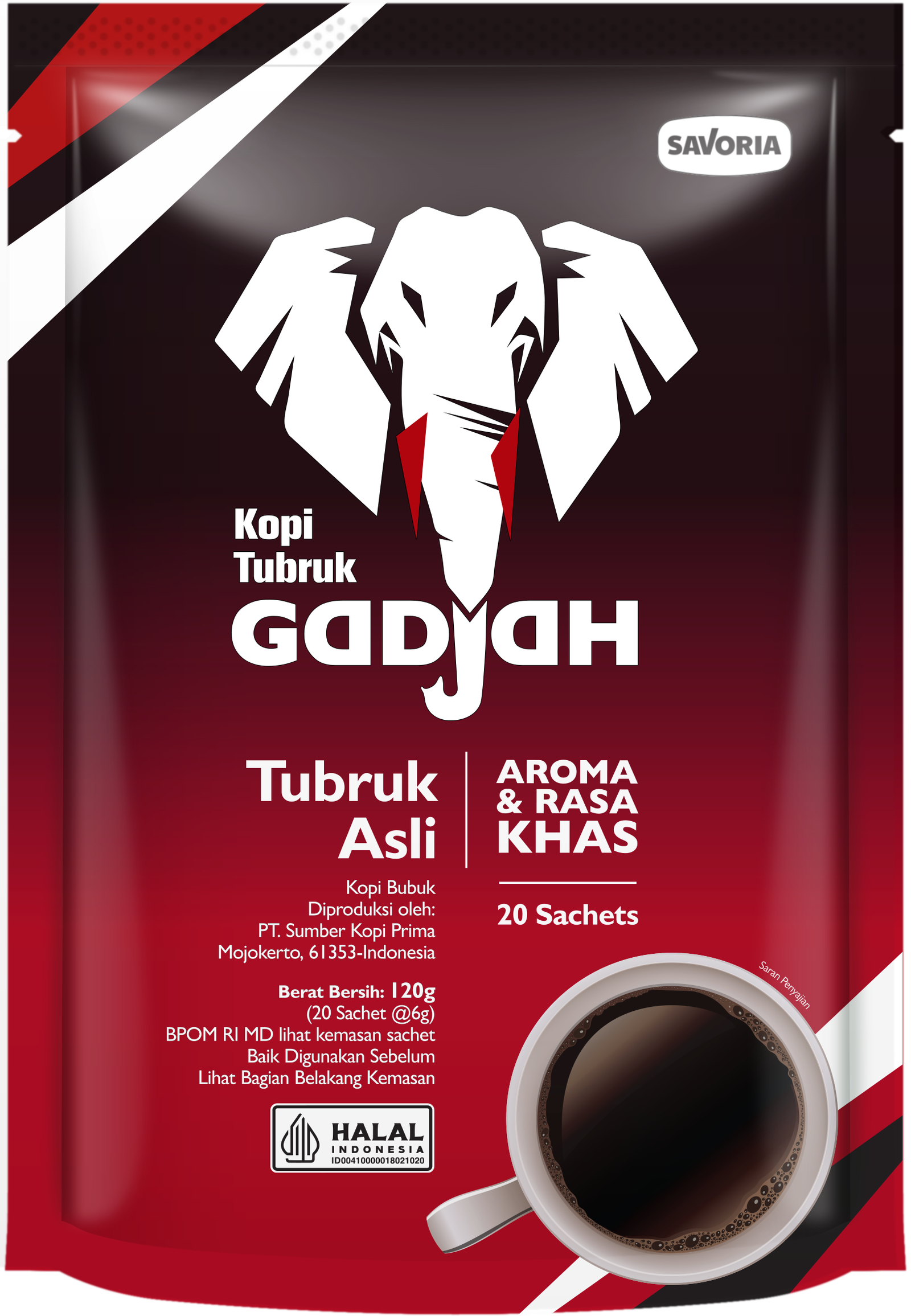 KOPI TUBRUK GADJAH ASLI PCH 20'SX6GR