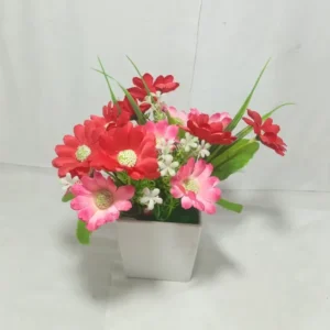 BUNGA CAMPUR MOTIF+POT