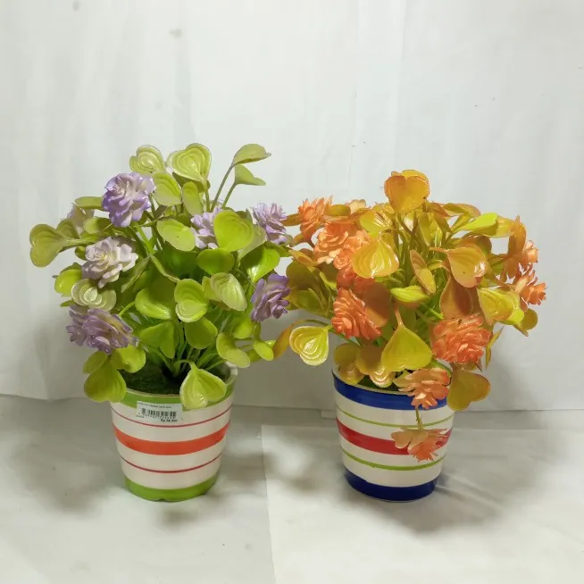 BUNGA + POT KERAMIK T25CM