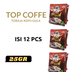 TOP KOPI TORAJA KOPI+GULA 12.S 25GR RTG