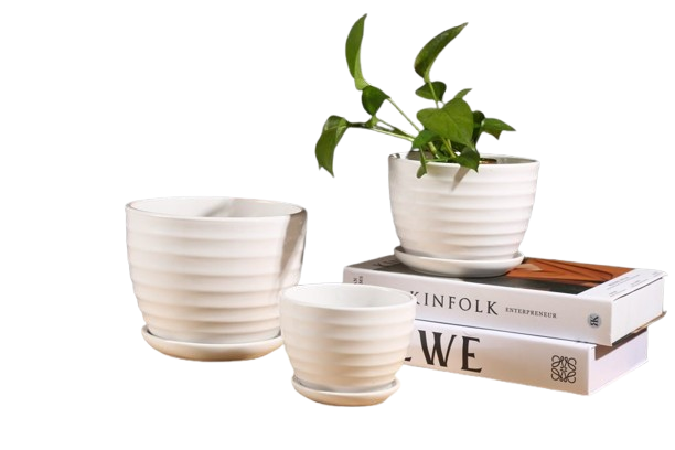 POT BUNGA KERAMIK SET HY1018 PTH 3PCS