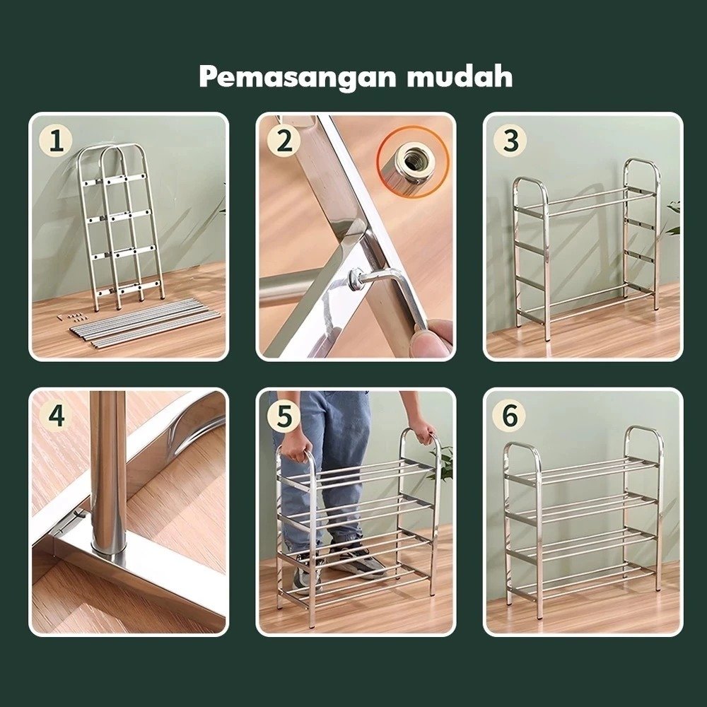 RAK SEPATU STL PS-5 POLOS SSN 5 - Gambar 3