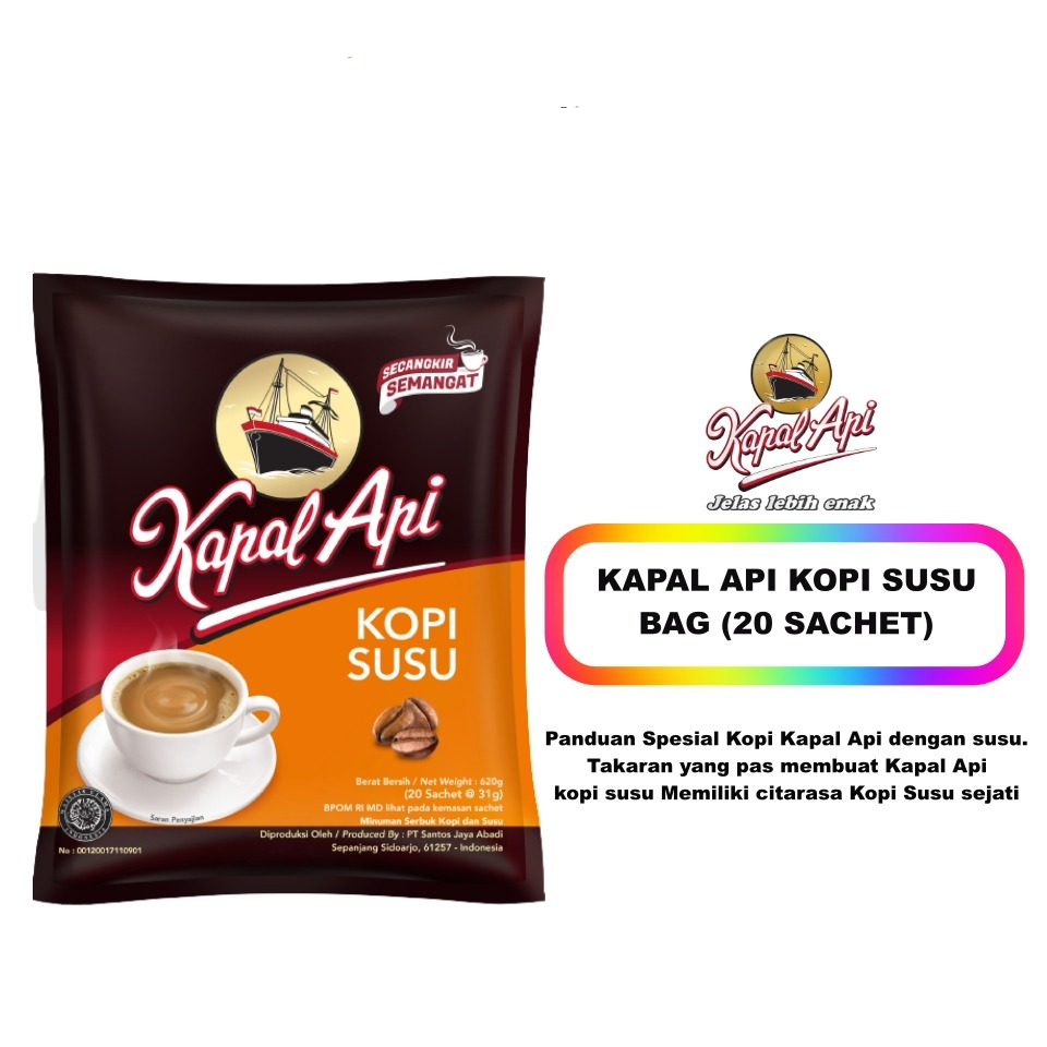 KAPAL API KOPI SUSU BAG 20X31GR
